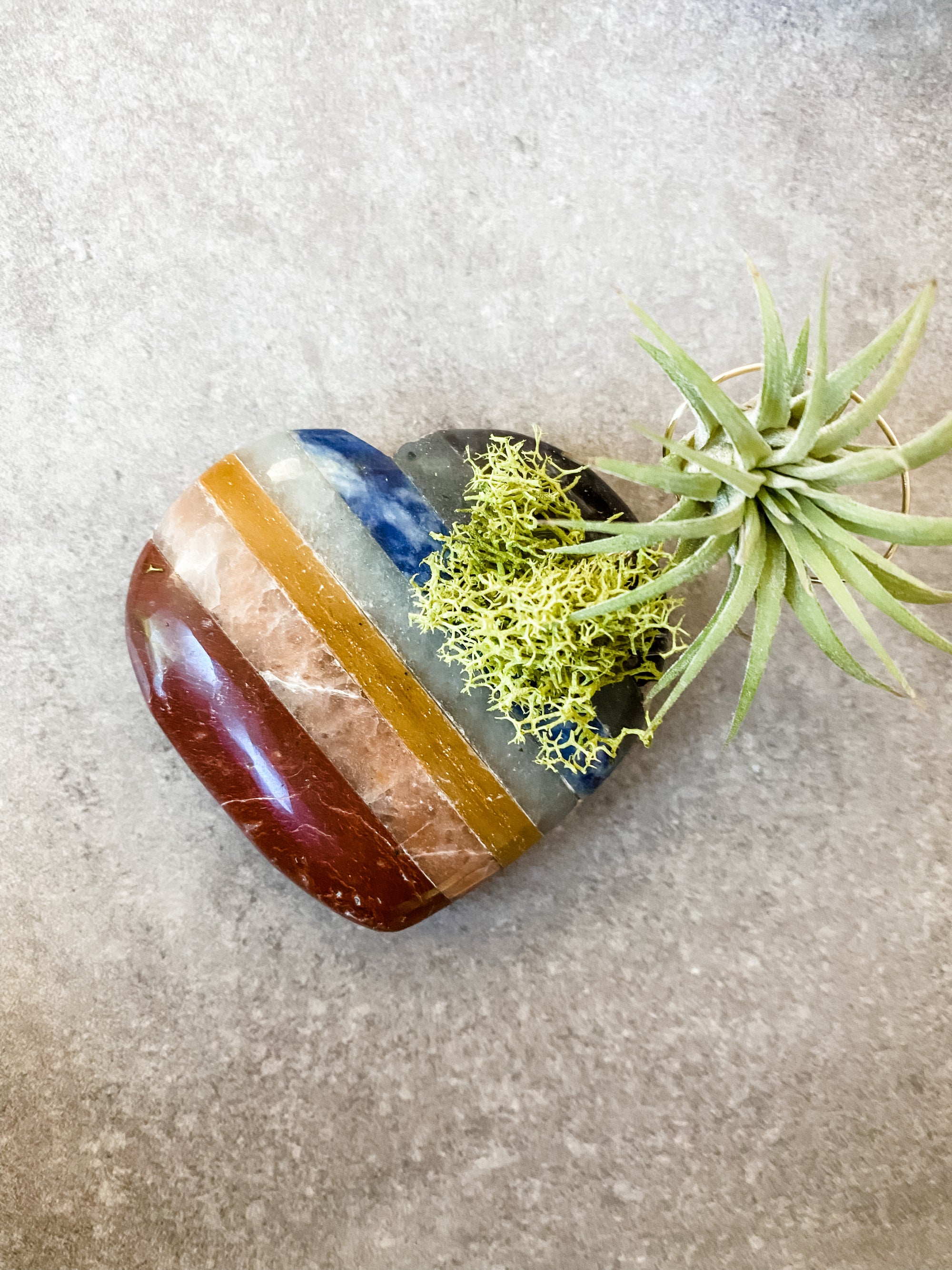 Chakra Pyramid + Air Plant