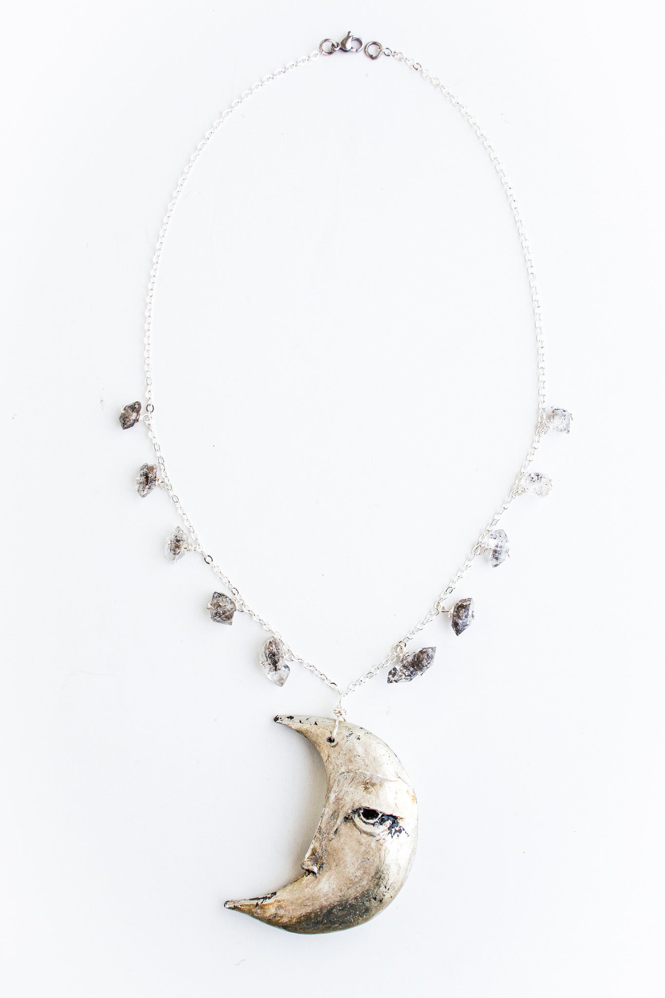 Emerging Moon + Lucky Star Collaboration HERKAMER Diamonds MOON Necklace