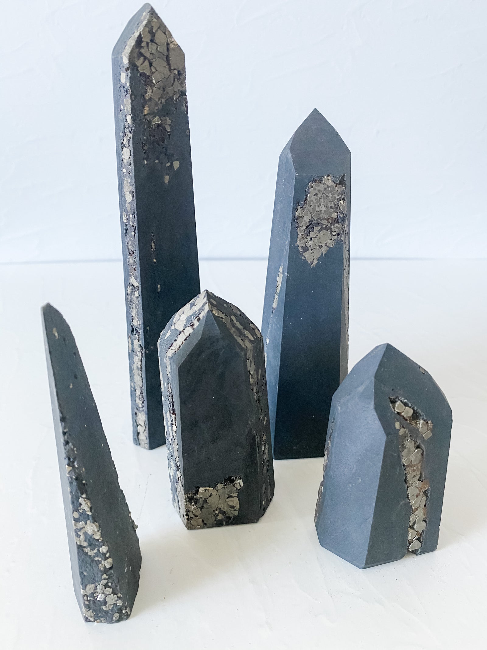 Black Basalt + Coco Pyrite Towers